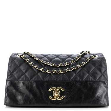 CHANEL Soft Elegance Flap Bag Quilted Distressed … - image 1