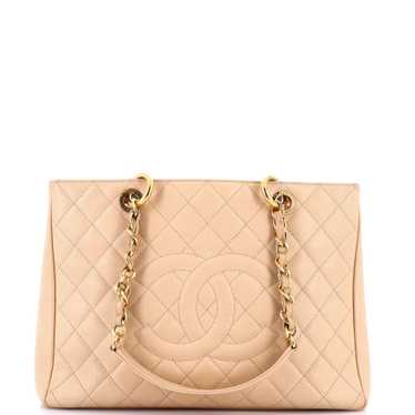 CHANEL Grand Shopping Tote Quilted Caviar