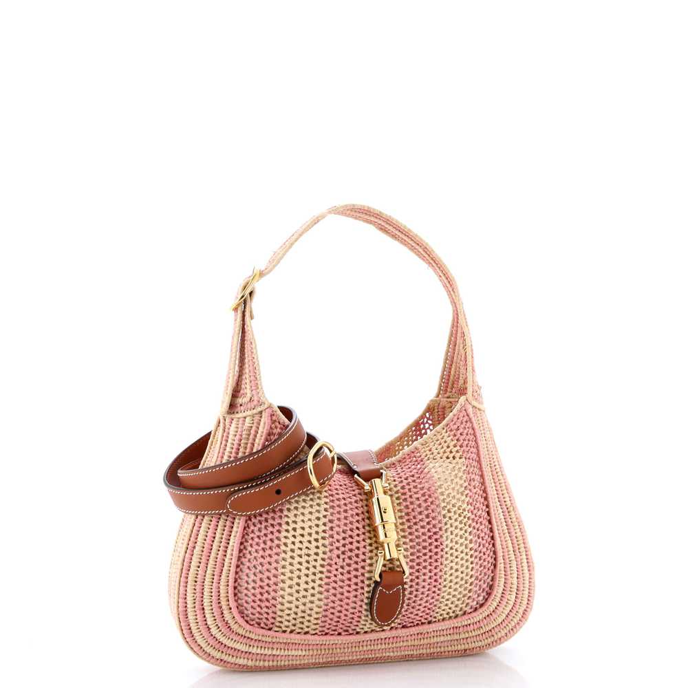 GUCCI Jackie 1961 Hobo Raffia with Leather Small - image 2