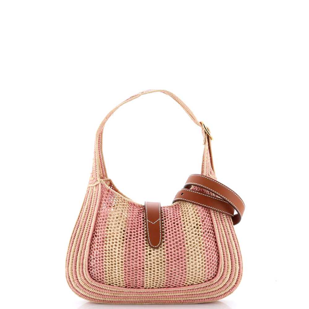 GUCCI Jackie 1961 Hobo Raffia with Leather Small - image 3