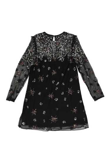 Monsoon Women's embellished dress Size 12 Black T-