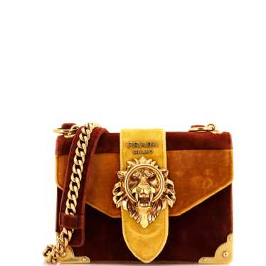 PRADA Animalier Cahier Convertible Shoulder Bag Ve