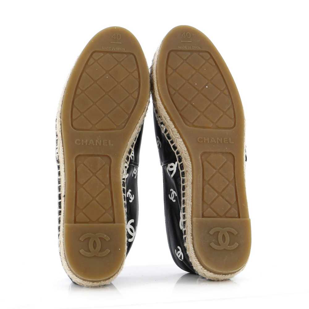 CHANEL Women's All Over CC Cap Toe Espadrilles Pr… - image 4