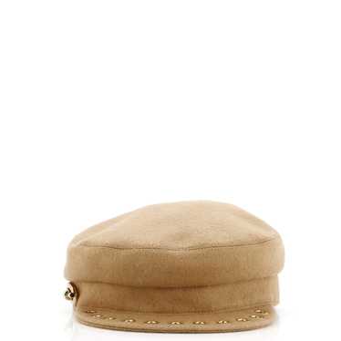 Hermes Vauban Cap Grommet Embellished Wool - image 1