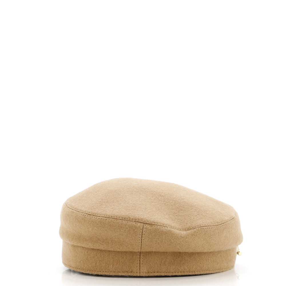 Hermes Vauban Cap Grommet Embellished Wool - image 2