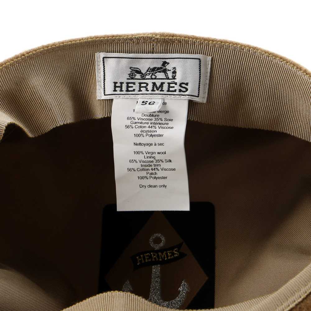 Hermes Vauban Cap Grommet Embellished Wool - image 3