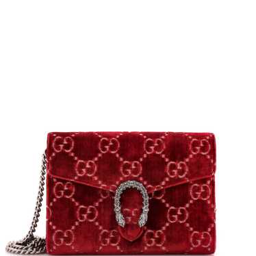 GUCCI Dionysus Chain Wallet GG Velvet Small