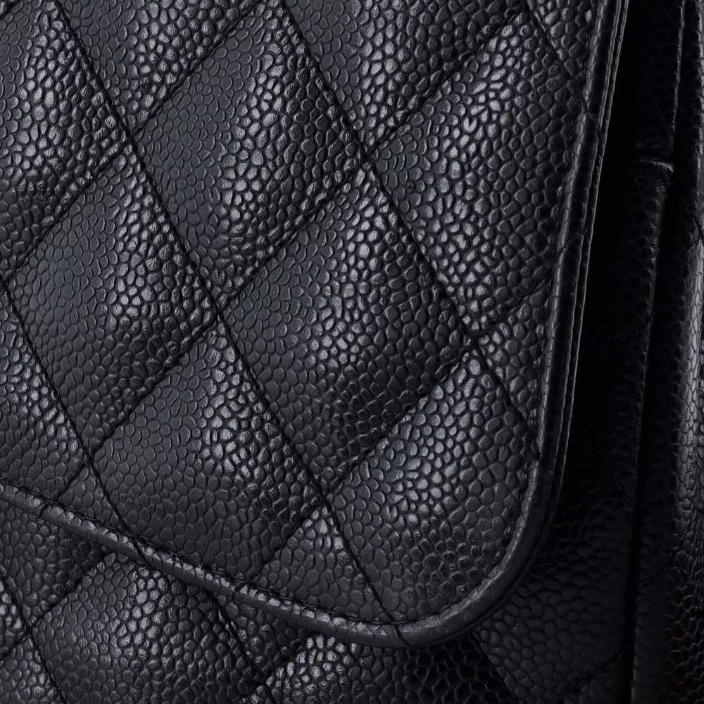 CHANEL Classic Double Flap Bag Quilted Caviar Jum… - image 8