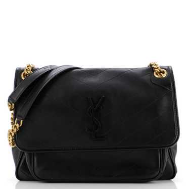 Saint Laurent Niki Chain Flap Bag Leather Medium