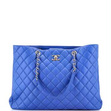 CHANEL Classic CC Shopping Tote Quilted Calfskin … - image 1