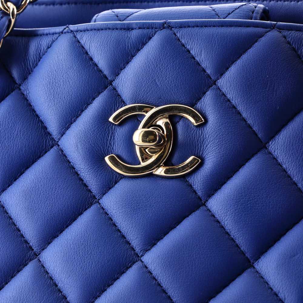 CHANEL Classic CC Shopping Tote Quilted Calfskin … - image 6