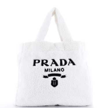 PRADA Logo Tote Terry Cloth