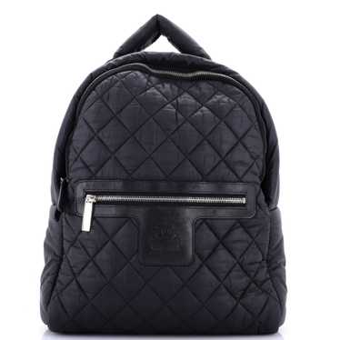 CHANEL Coco Cocoon Backpack Quilted Nylon Large