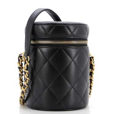 CHANEL Side Note Vanity Case Quilted Lambskin Smal