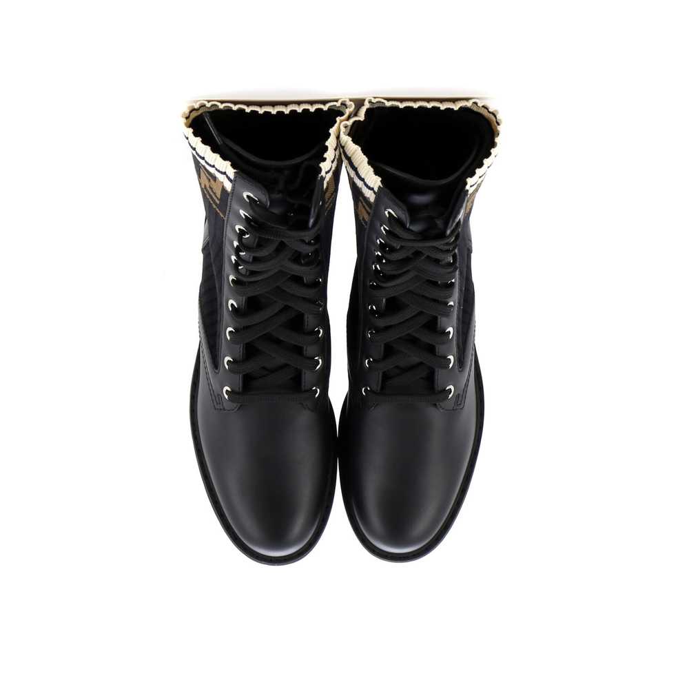 FENDI Women's Rockoko Combat Boots Leather with K… - image 2