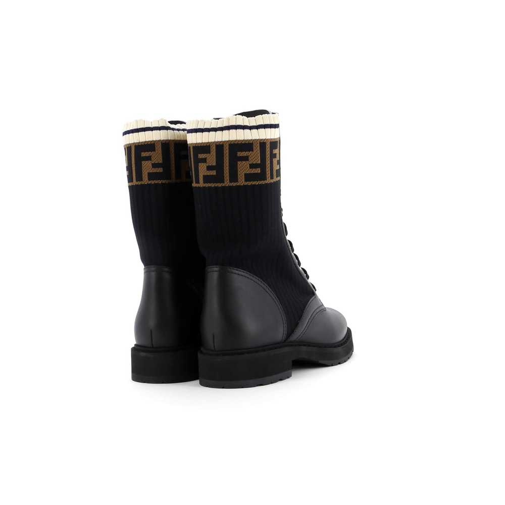 FENDI Women's Rockoko Combat Boots Leather with K… - image 3