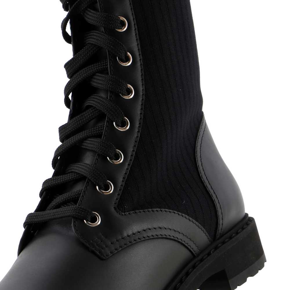 FENDI Women's Rockoko Combat Boots Leather with K… - image 5