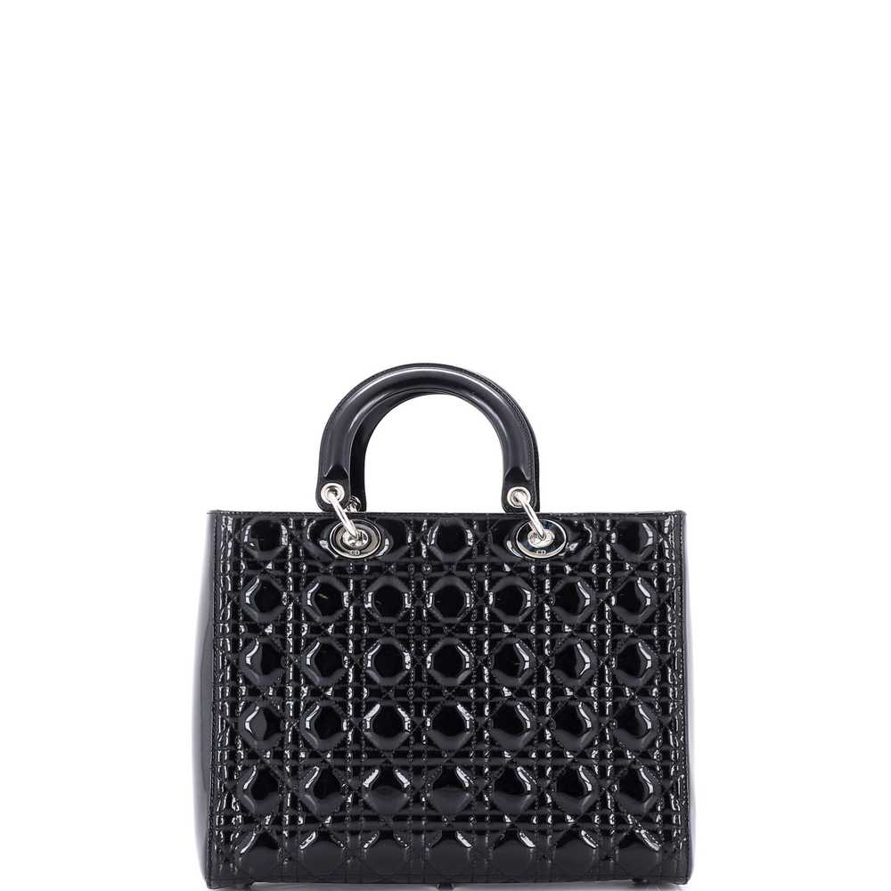 Christian Dior Lady Dior Bag Cannage Quilt Patent… - image 3