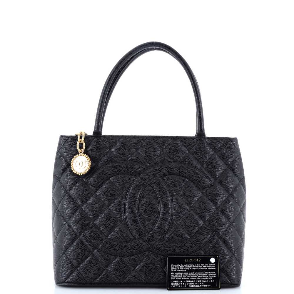 CHANEL Medallion Tote Quilted Caviar - image 2