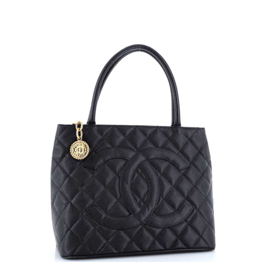 CHANEL Medallion Tote Quilted Caviar - image 3