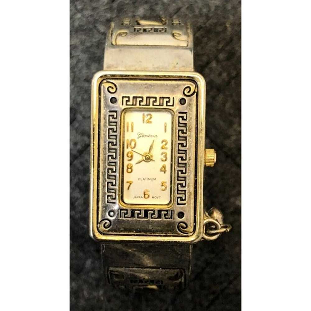 Vintage Geneva Platinum Analog Watch Gold Tone - … - image 1