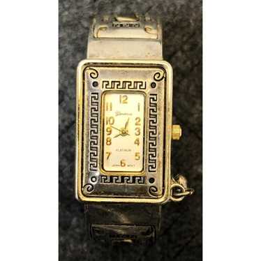 Vintage Geneva Platinum Analog Watch Gold Tone - N