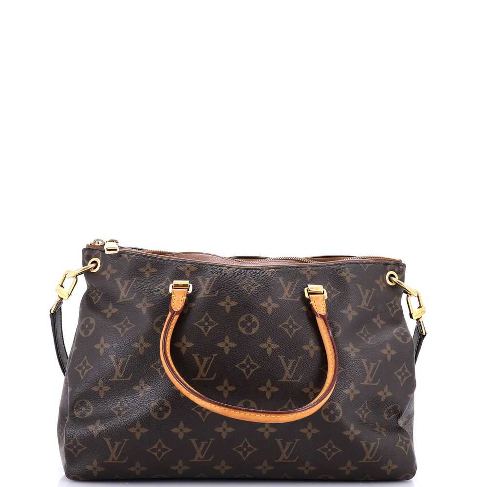 Louis Vuitton Pallas Tote Monogram Canvas with Le… - image 1