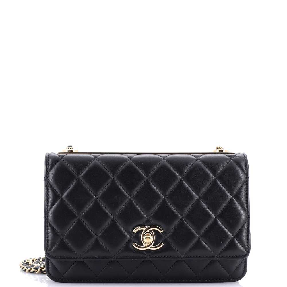 CHANEL Trendy CC Wallet on Chain NM Quilted Lambs… - image 1