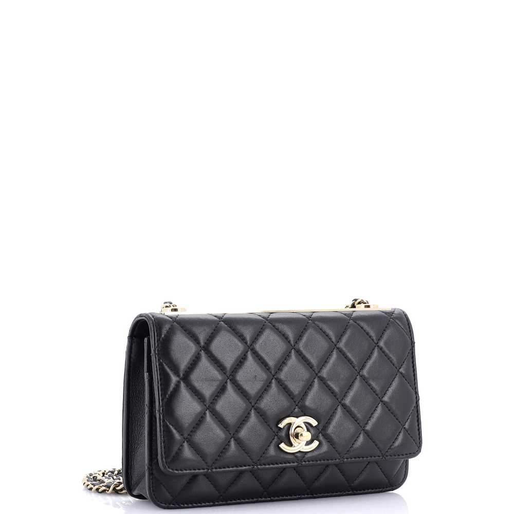 CHANEL Trendy CC Wallet on Chain NM Quilted Lambs… - image 3