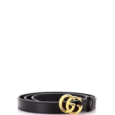 GUCCI GG Marmont Belt Leather Thin 80