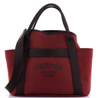 Hermes Sac De Pansage Groom Handbag Canvas