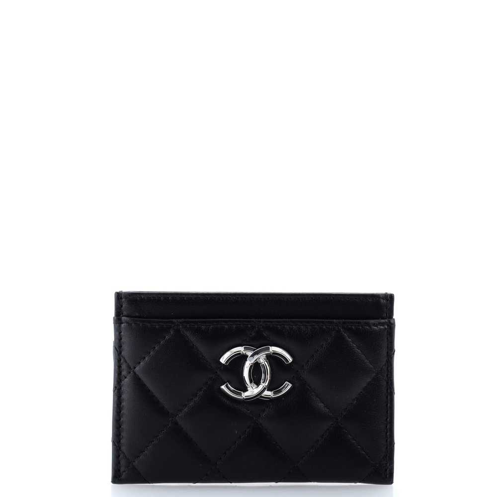 CHANEL CC Card Holder Quilted Lambskin - image 1