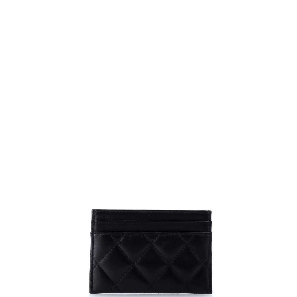 CHANEL CC Card Holder Quilted Lambskin - image 3