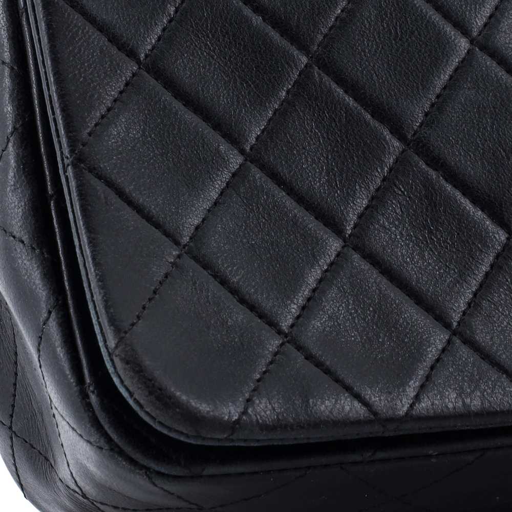 CHANEL Vintage Full Flap Bag Quilted Lambskin Med… - image 6