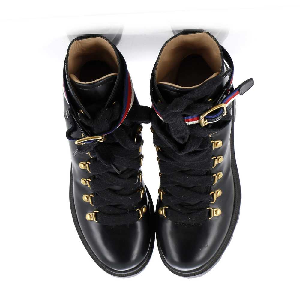 GUCCI Women's Heeled Lace Up Combat Ankle Boots L… - image 2