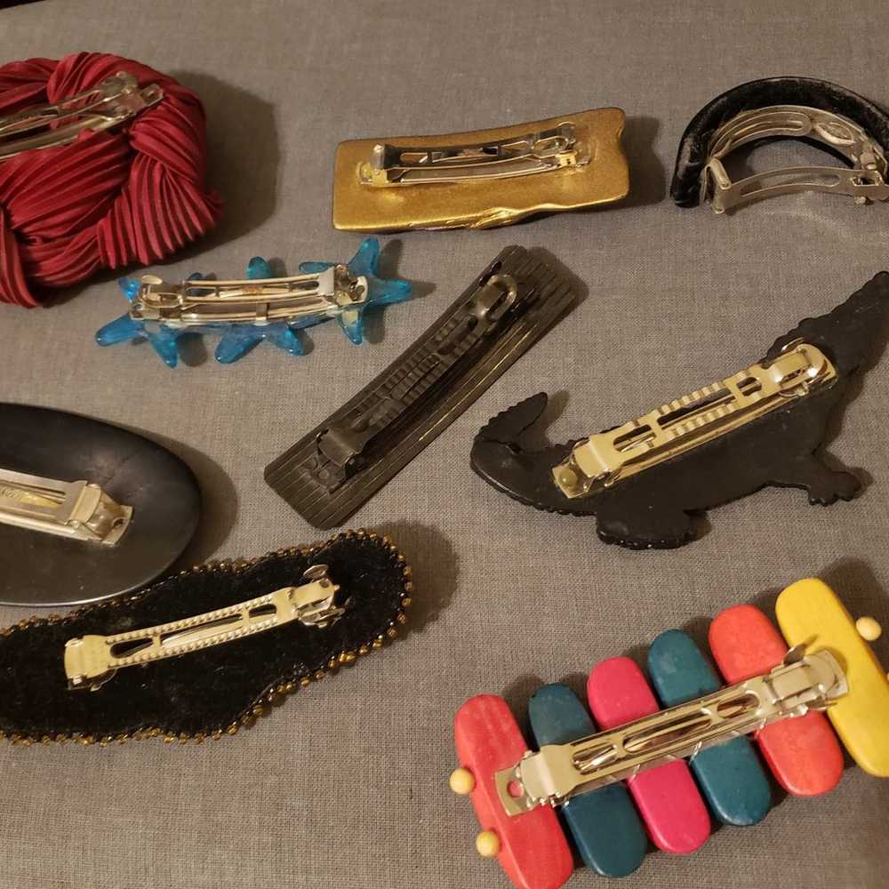 Lot of Vintage Hair clips 80's and 90's - image 2