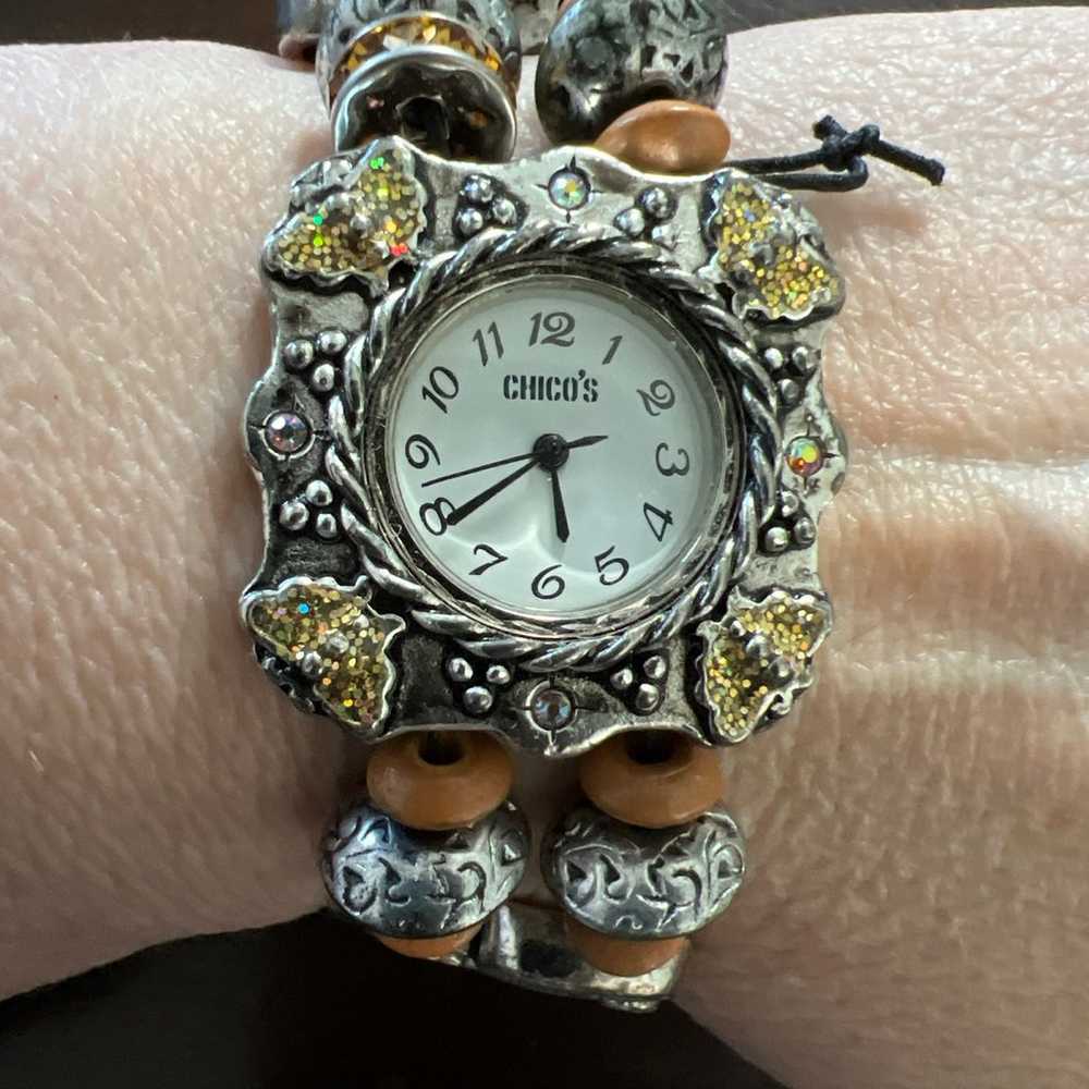 Gorgeous vintage Chicos wristwatch stretch - image 10