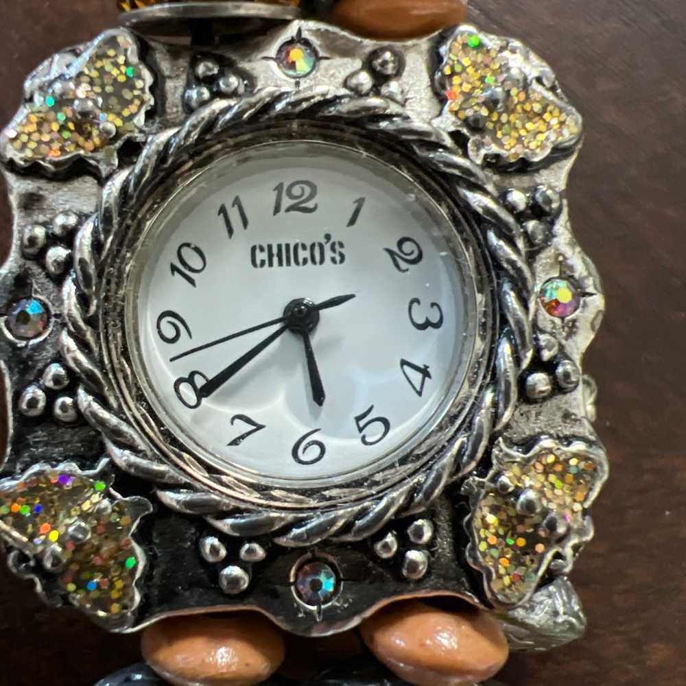 Gorgeous vintage Chicos wristwatch stretch - image 1