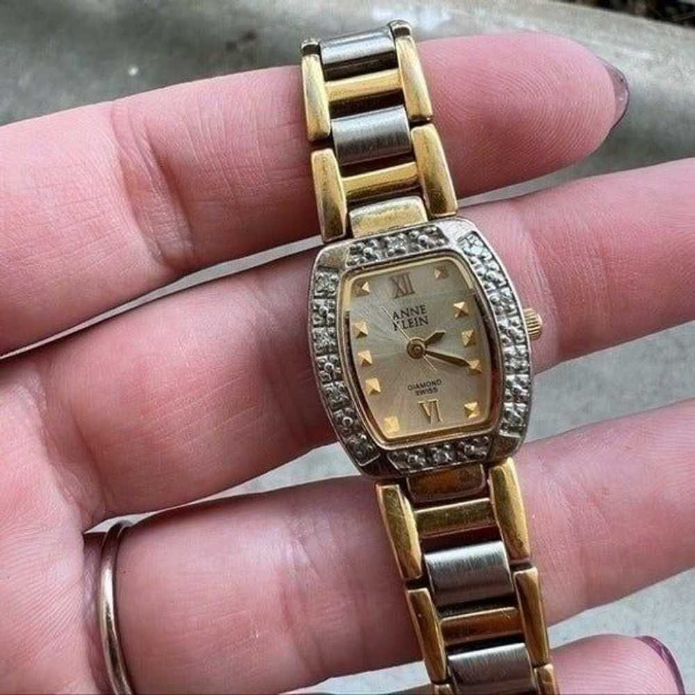 Vintage Anne Klein Diamond Swiss Watch Ladies - image 5