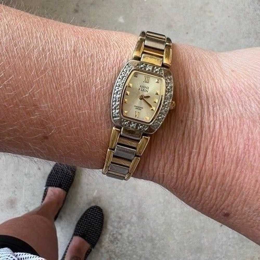 Vintage Anne Klein Diamond Swiss Watch Ladies - image 8