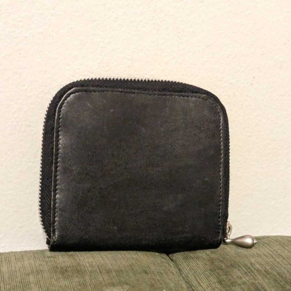 Wilson’s Leather Black zippered Wallet Vintage - image 2