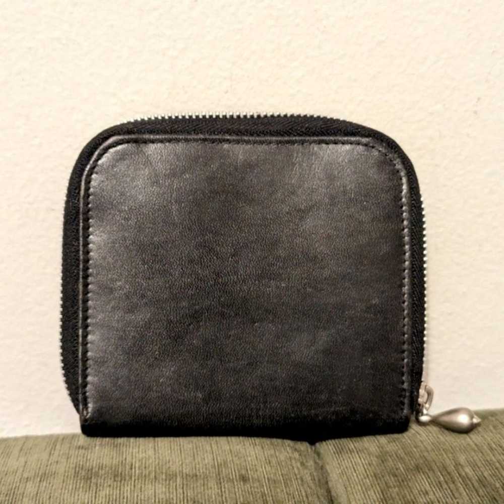 Wilson’s Leather Black zippered Wallet Vintage - image 4