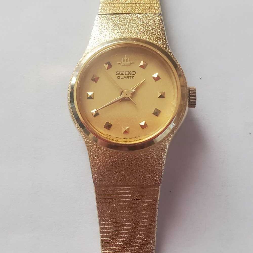 Ladies Vintage Seiko Goldtone Watch - image 2