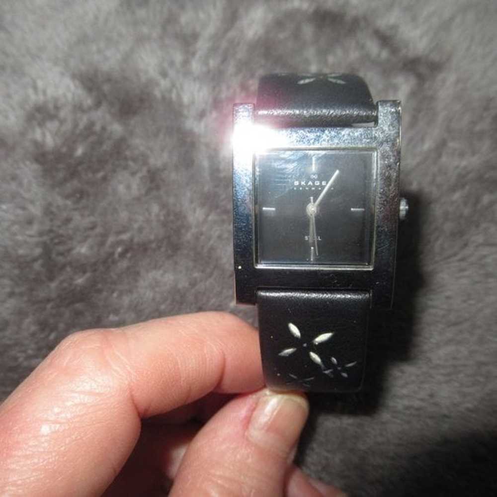 Skagen Denmark Womens Rectangular Watch Black 228… - image 7