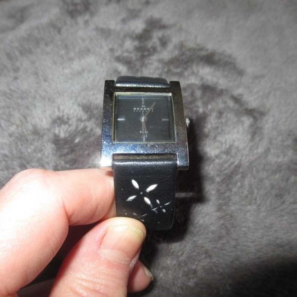 Skagen Denmark Womens Rectangular Watch Black 228… - image 8