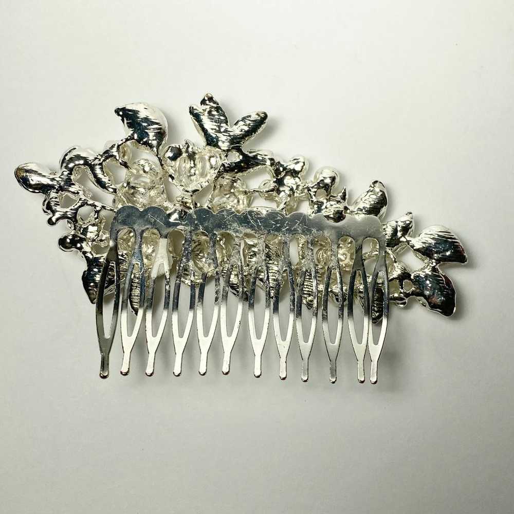 Crystal Pearl Wedding Bridal Hair Comb - image 3