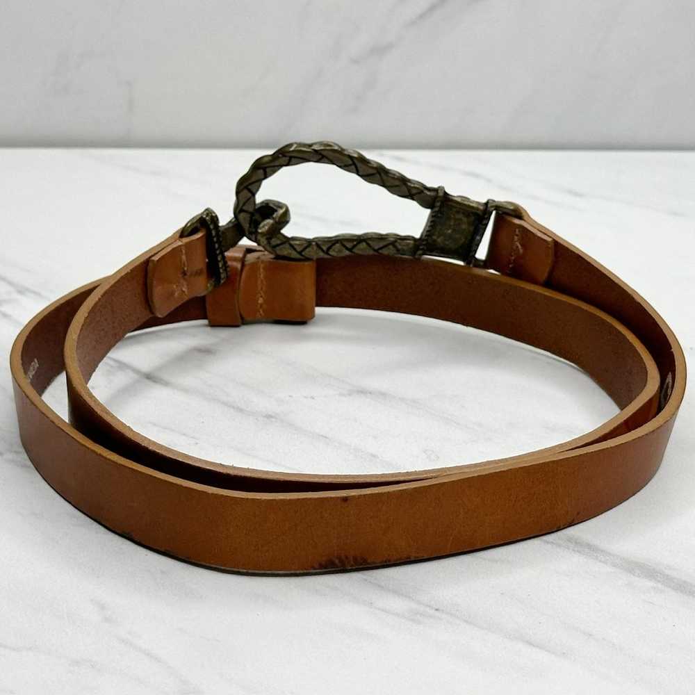 Chico's Vintage Brown Italian Leather Hook Buckle… - image 3