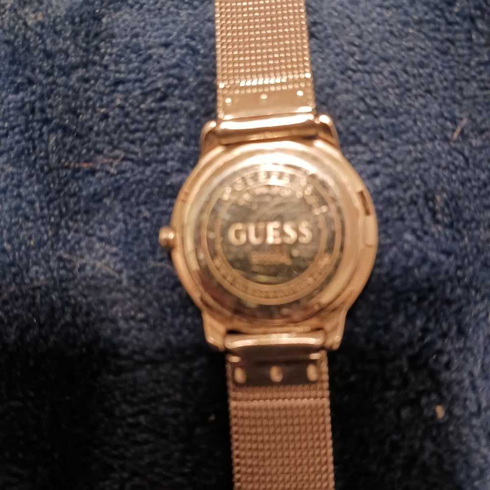 Vtge Guess Silvertone Women's Watch - image 2