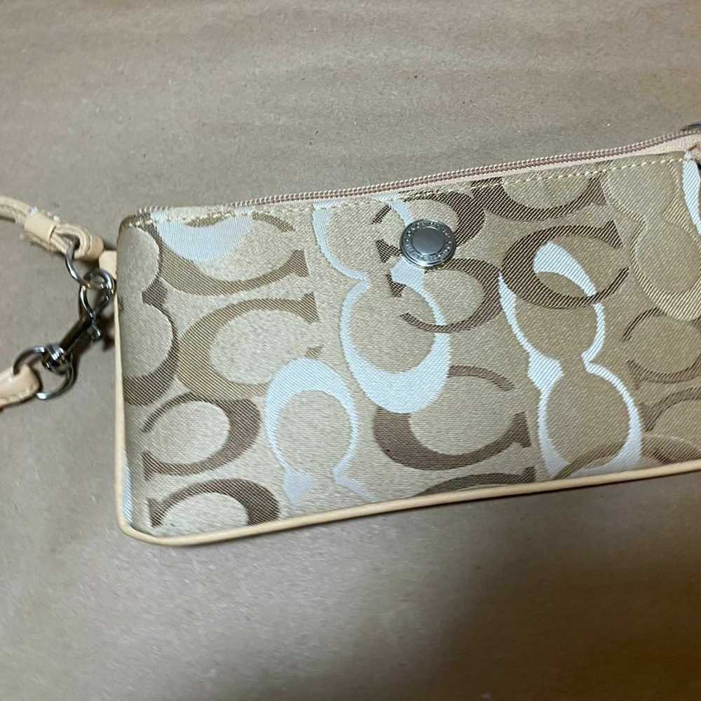 Vintage Coach Wristlet Wallet with Strap - image 1