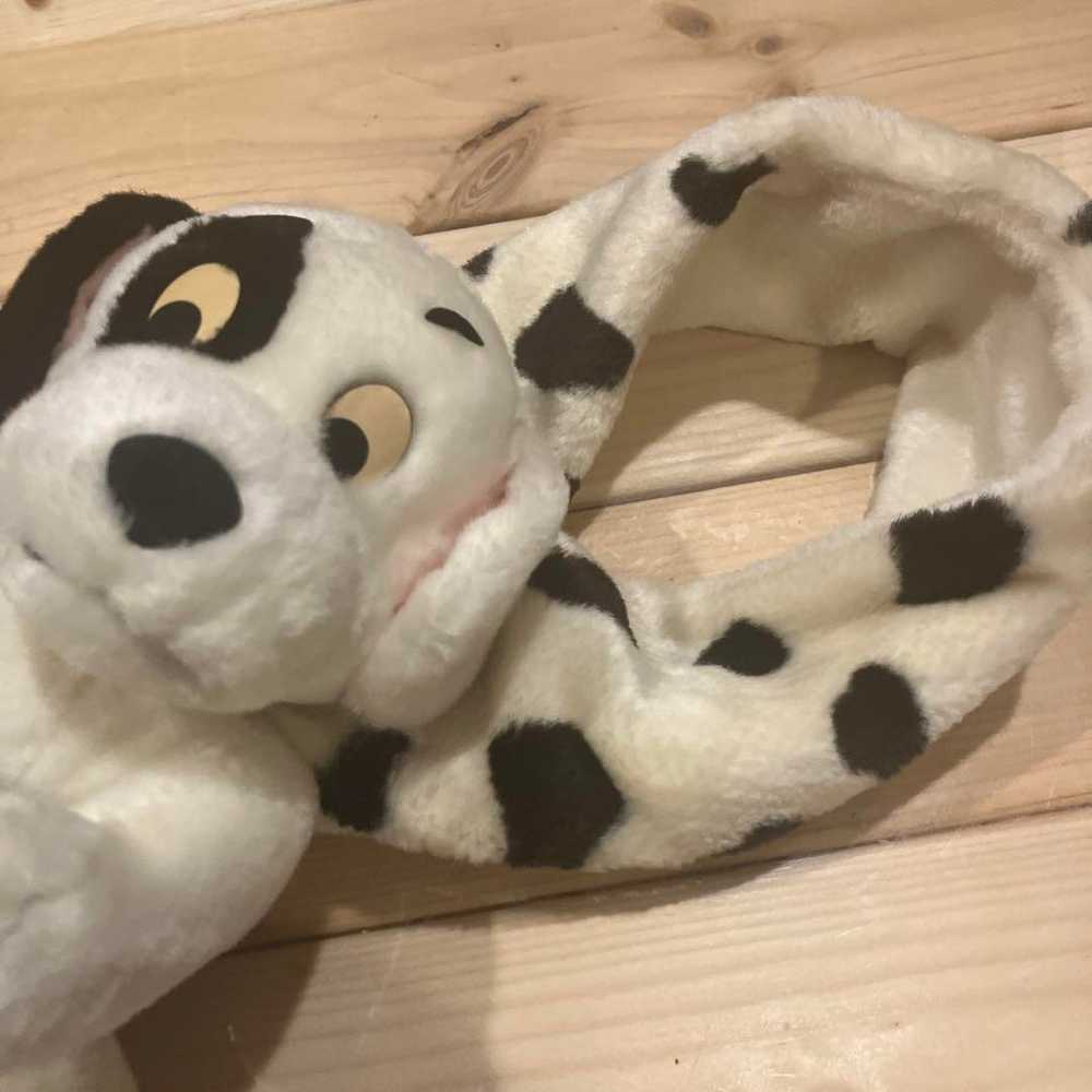 90s 1990s "101 Dalmatians" plush toy scarf shawl … - image 2